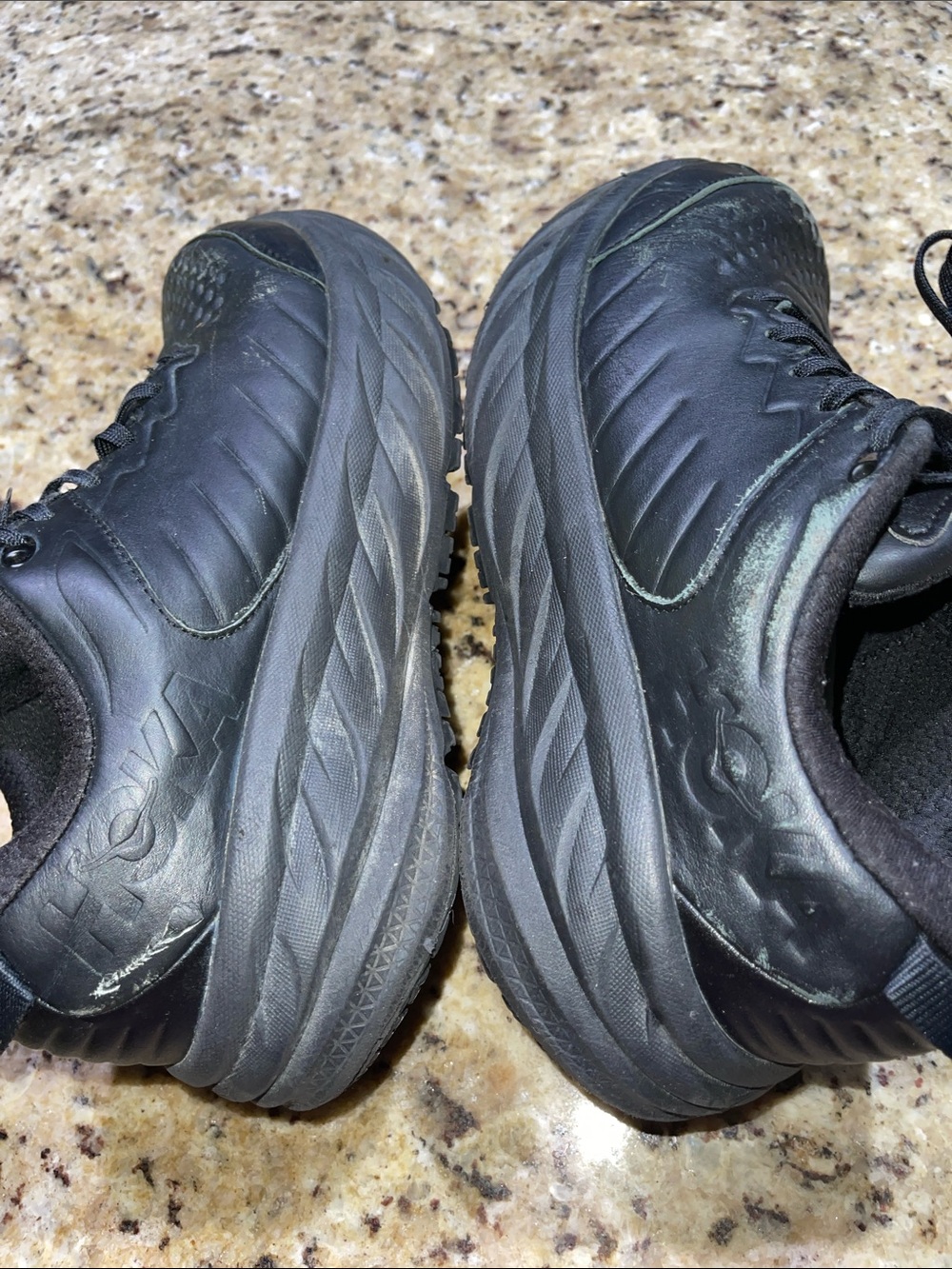 Hoka Bondi SR Men's Black Athletic Sneakers - Casual Comfort - Picture 6 of 11